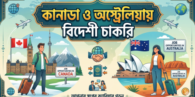 কানাডা ও অস্ট্রেলিয়ায় বিদেশী চাকরি