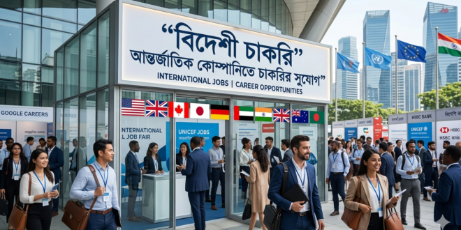 বিদেশী চাকরি আন্তর্জাতিক কোম্পানিতে চাকরির সুযোগ