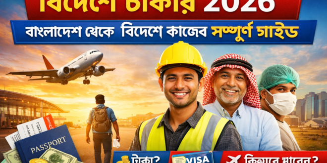 বিদেশে চাকরি ২০২৬