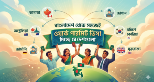 বাংলাদেশ থেকে সহজেই ওয়ার্ক পারমিট ভিসা দিচ্ছে যে দেশগুলো