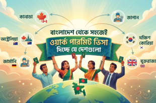 বাংলাদেশ থেকে সহজেই ওয়ার্ক পারমিট ভিসা দিচ্ছে যে দেশগুলো