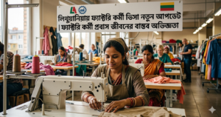 লিথুয়ানিয়ায় ফ্যাক্টরি কর্মী ভিসা নতুন আপডেটফ্যাক্টরি কর্মী প্রবাস জীবনের বাস্তব অভিজ্ঞতা