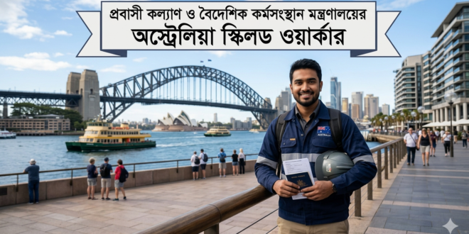 প্রবাসী কল্যাণ ও বৈদেশিক কর্মসংস্থান মন্ত্রণালয়ের অস্ট্রেলিয়া স্কিলড ওয়ার্কার