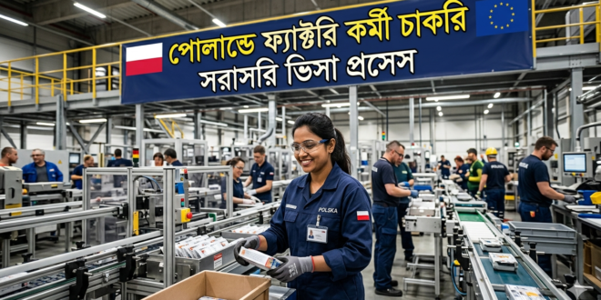 পোল্যান্ডে ফ্যাক্টরি কর্মী চাকরি সরাসরি ভিসা প্রসেস