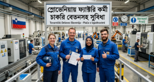 স্লোভেনিয়ায় ফ্যাক্টরি কর্মী চাকরি বেতনসহ সুবিধা