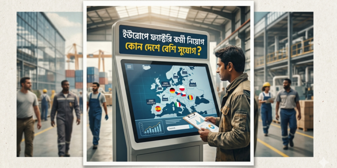 ইউরোপে ফ্যাক্টরি কর্মী নিয়োগ কোন দেশে বেশি সুযোগ?