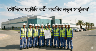 সৌদিতে ফ্যাক্টরি কর্মী চাকরির নতুন সার্কুলার