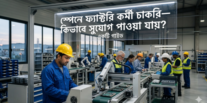 স্পেনে ফ্যাক্টরি কর্মী চাকরি—কিভাবে সুযোগ পাওয়া যায়?