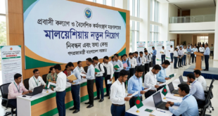 প্রবাসী কল্যাণ ও বৈদেশিক কর্মসংস্থান মন্ত্রণালয়ের মালয়েশিয়া নতুন নিয়োগ