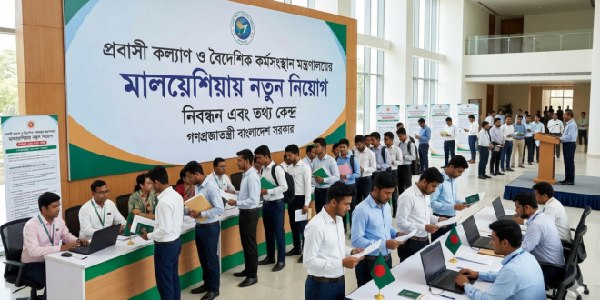 প্রবাসী কল্যাণ ও বৈদেশিক কর্মসংস্থান মন্ত্রণালয়ের মালয়েশিয়া নতুন নিয়োগ