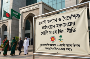 প্রবাসী কল্যাণ ও বৈদেশিক কর্মসংস্থান মন্ত্রণালয়ের সৌদি আরব ভিসা নীতি