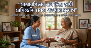 কেয়ারগিভার জব দিয়ে স্থায়ী রেসিডেন্সি (PR) পাওয়ার সুযোগ