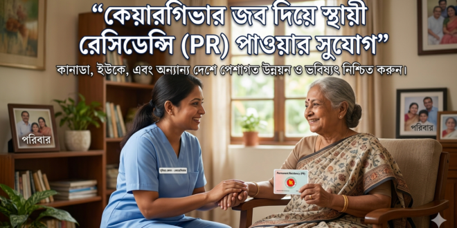 কেয়ারগিভার জব দিয়ে স্থায়ী রেসিডেন্সি (PR) পাওয়ার সুযোগ