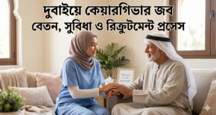 দুবাইয়ে কেয়ারগিভার জব বেতন, সুবিধা ও রিক্রুটমেন্ট প্রসেস