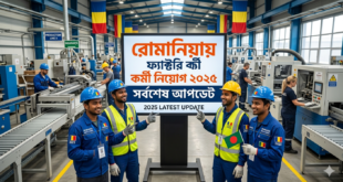 রোমানিয়ায় ফ্যাক্টরি কর্মী নিয়োগ ২০২5 সর্বশেষ আপডেট