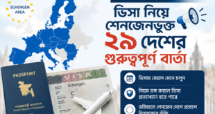 ভিসা নিয়ে শেনজেনভুক্ত ২৯ দেশের গুরুত্বপূর্ণ বার্তা