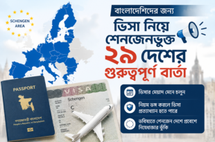 ভিসা নিয়ে শেনজেনভুক্ত ২৯ দেশের গুরুত্বপূর্ণ বার্তা