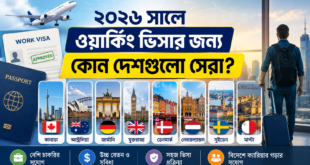 ২০২৬ সালে ওয়ার্কিং ভিসার জন্য কোন দেশগুলো সেরা